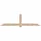 Ekena Millwork Eugene Smooth Timber Gable Bracket, Douglas Fir, 96"W x 28"H x 1 1/2"D x 5 1/2"F, 7/12 Pitch GBW096X28X0206EUG00SDF - alternate 1
